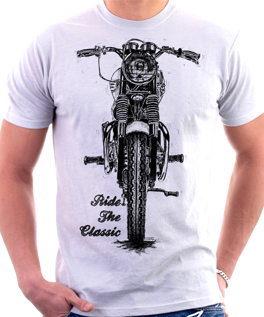 Ride The Classic. Triumph Bonneville 120. T-shirt. – Automotive Art By  Lukas Loza