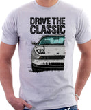 Drive The Classic Fiat Coupe Grille Version 2. T-shirt in White Colour