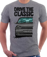 Drive The Classic R5 GT Turbo. T-shirt in Heather Grey Color