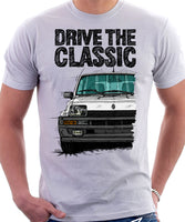 Drive The Classic R5 Turbo (Black Bumper). T-shirt in White Color