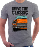 Drive The Classic Austin Healey Sprite  Mk 2-4. T-shirt in Heather Grey Colour