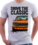 Drive The Classic Datsun 510/1600 Grille Version 2. T-shirt in White Colour