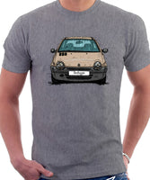 Renault Twingo Mid Model. T-shirt in Heather Grey Color