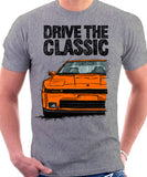 Drive The Classic Toyota Supra Mk3 Early Model. T-shirt in Heather Grey Colour